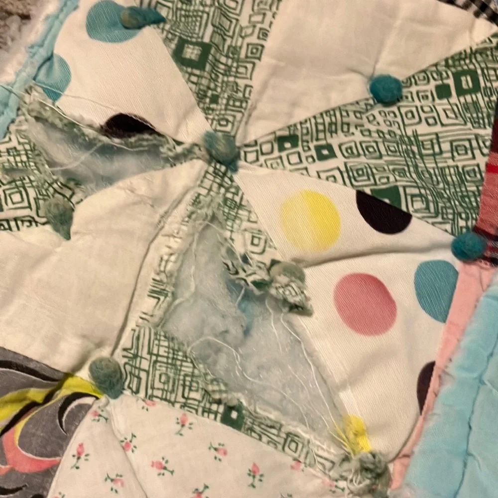 Vintage colorful quilt